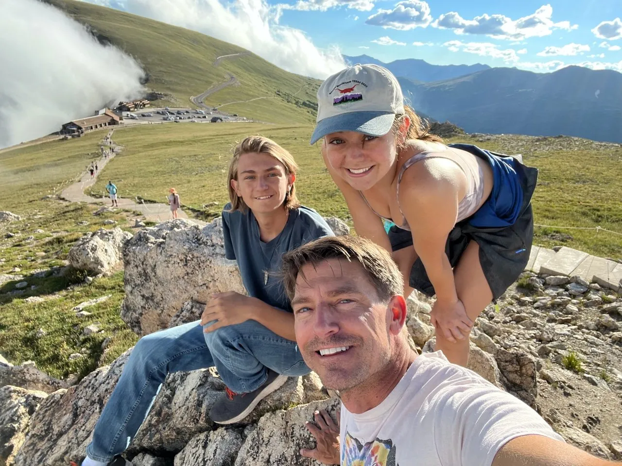 Ron Tupa with his family in Rocky Mountain National Park.